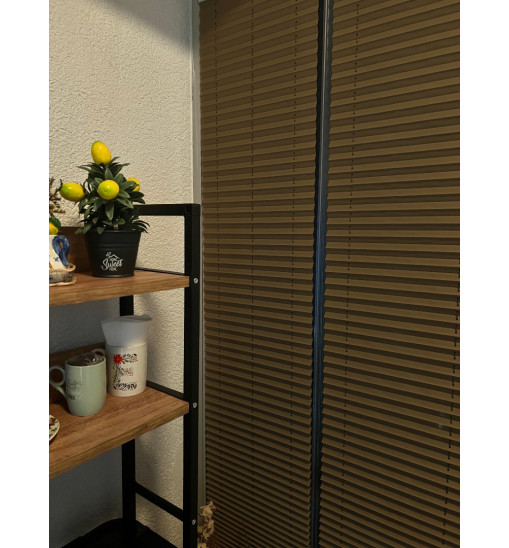 Bronz Plise Perde  %80 Blackout