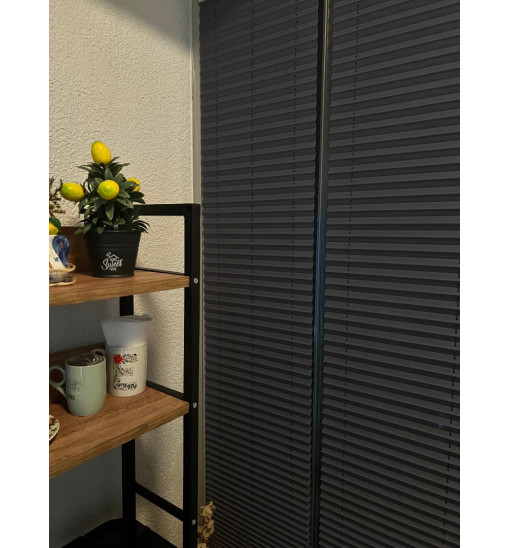 Gri Plise Perde  %80 Blackout