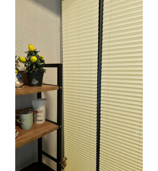 Leone 02 Krem Plise Perde